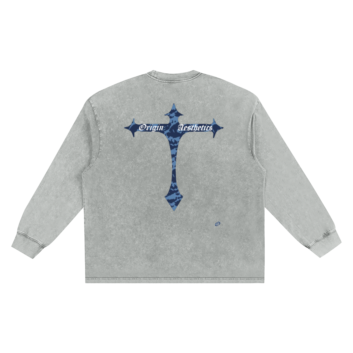 Snow Washed Oversize Long Sleeve T-shirt