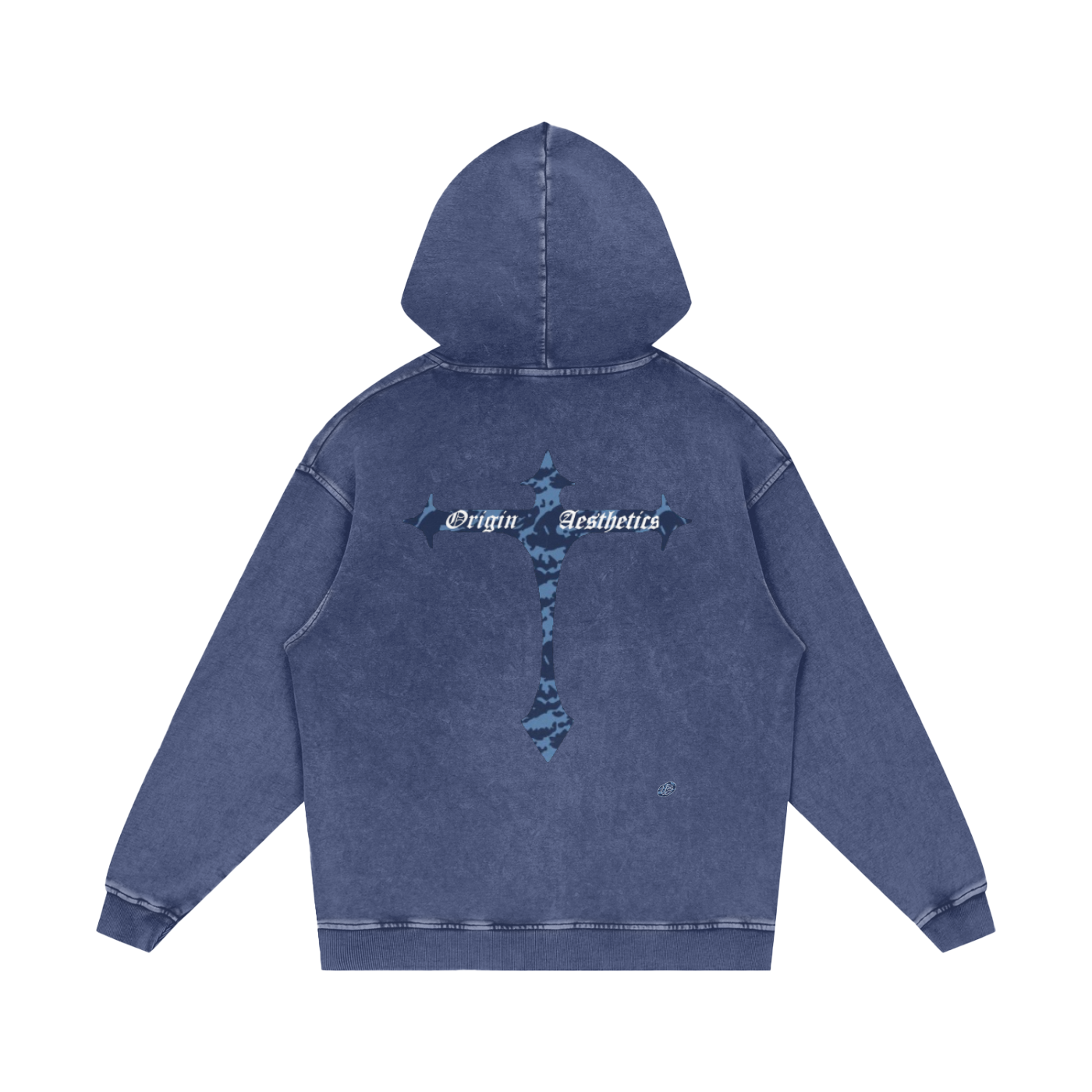 Origin Æsthetics Pure Cotton Blue Camo Hoodie
