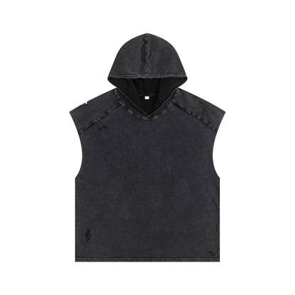 Origin Æsthetics Pure Cotton cut off hood- fleur de li