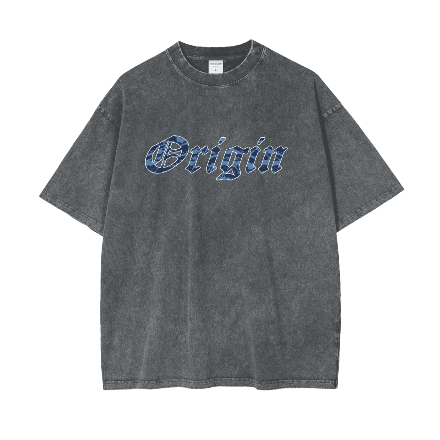 Origin Pure cotton Oversize Blu Tiger T