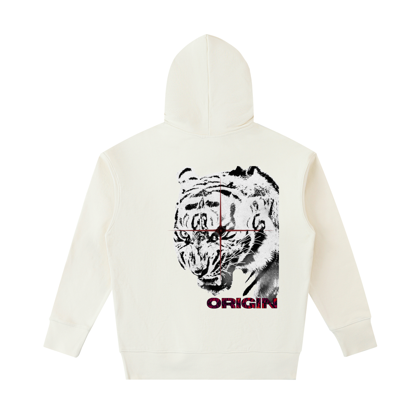 Origin Æsthetics Maroon Tiger Hoodie
