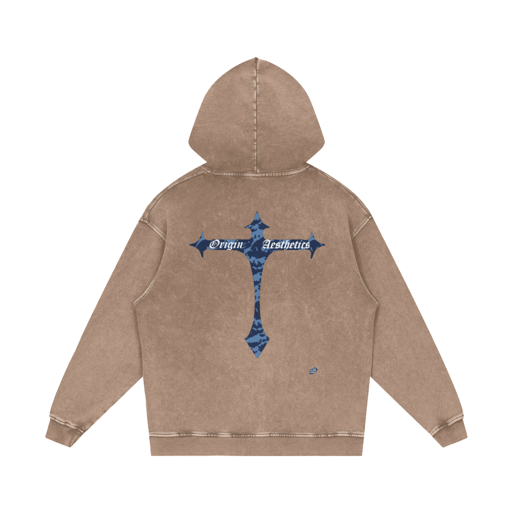 Origin Æsthetics Pure Cotton Blue Camo Hoodie