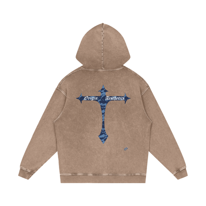 Origin Æsthetics Pure Cotton Blue Camo Hoodie