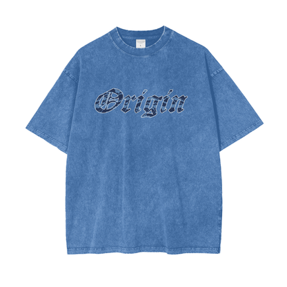 Origin Pure cotton Oversize Blu Tiger T