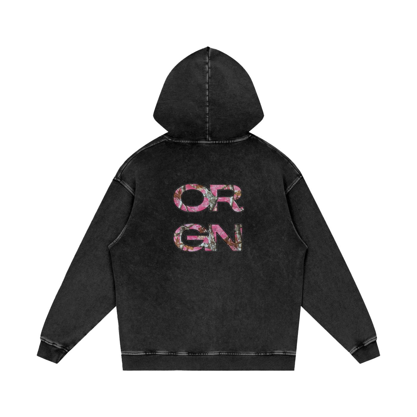 Origin Æsthetics Pure Cotton Hoodie - Pink Camo