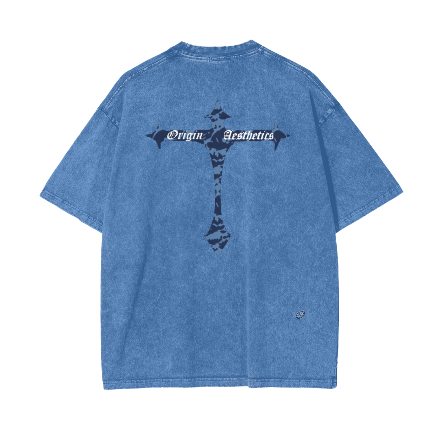 Origin Pure cotton Oversize Blu Tiger T