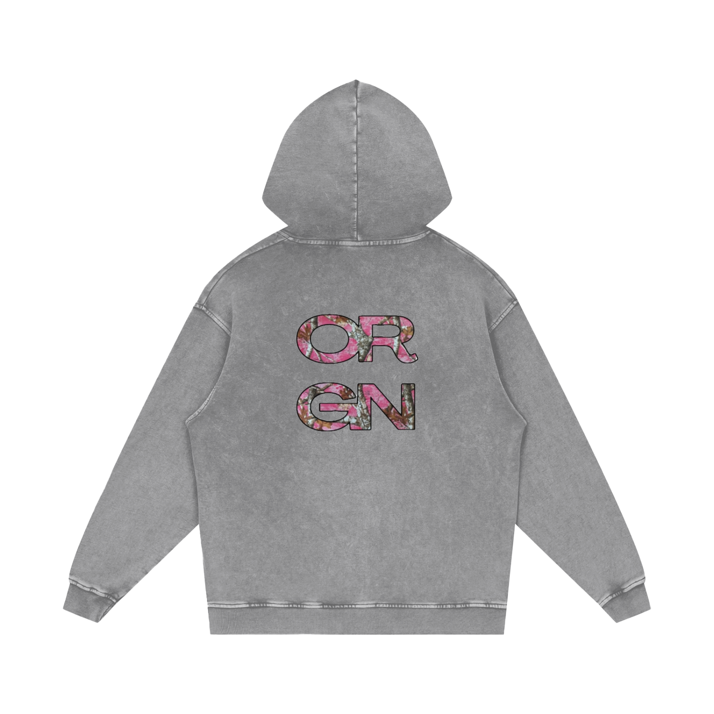 Origin Æsthetics Pure Cotton Hoodie - Pink Camo