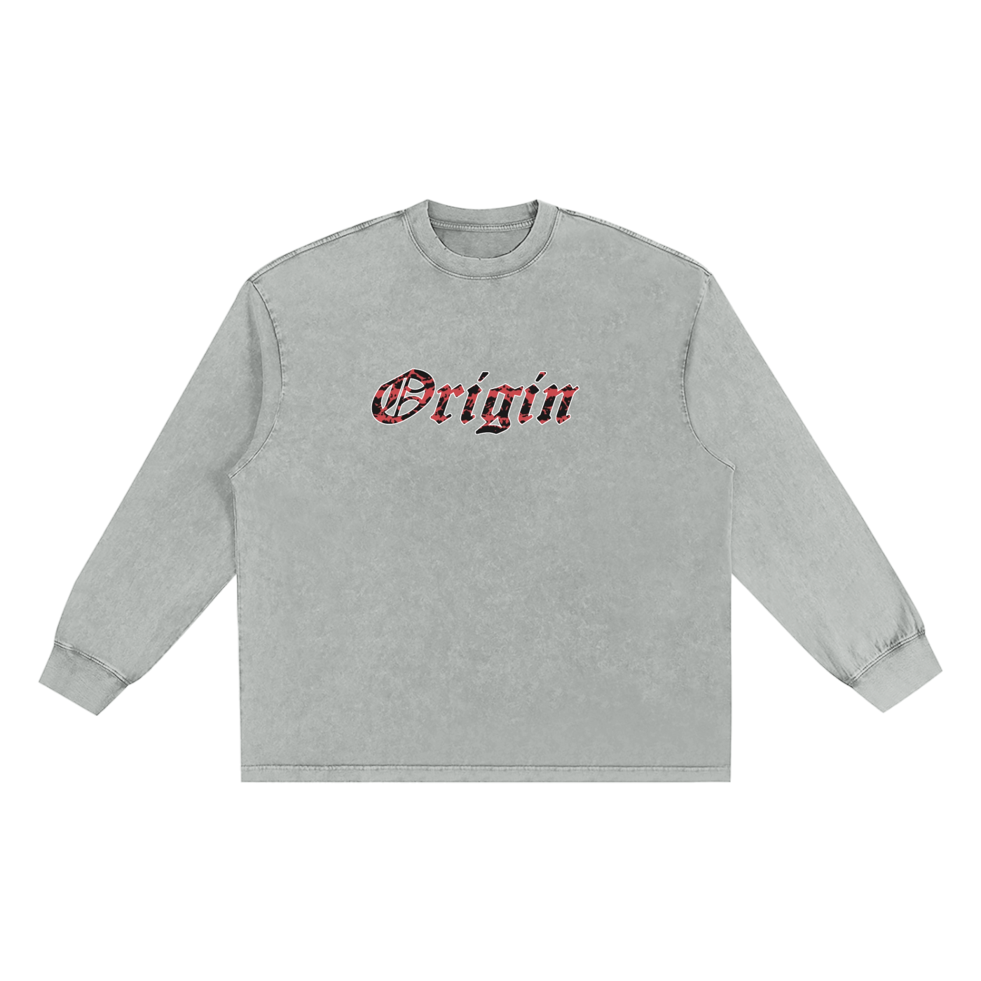 Snow Washed Oversize Long Sleeve T-shirt