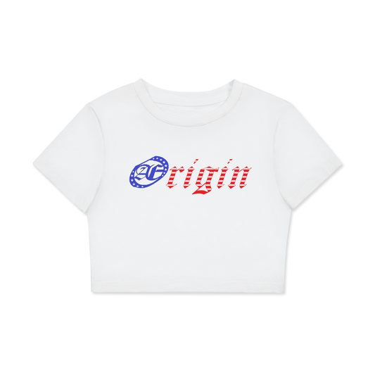 Women's USA Crop Tee