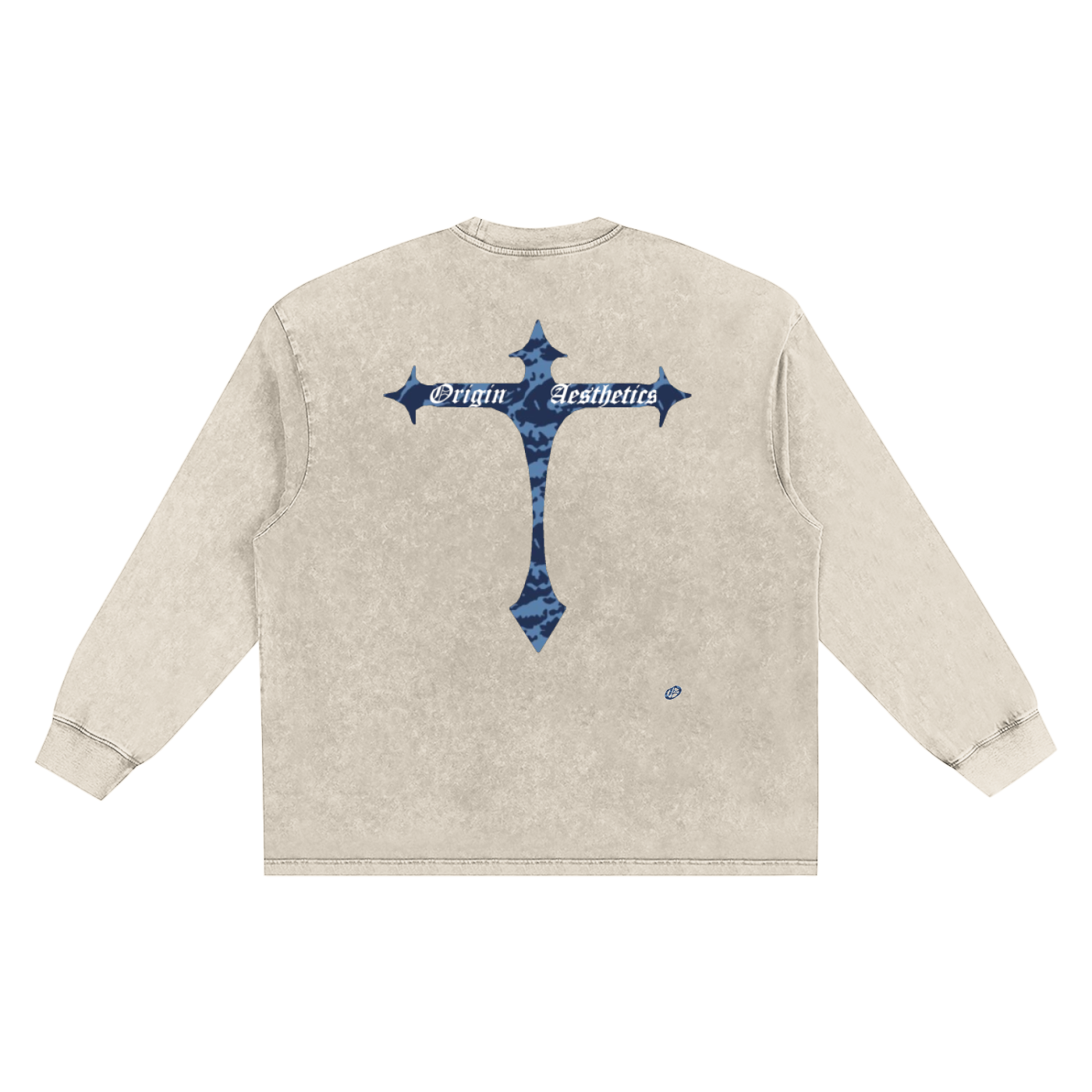 Snow Washed Oversize Long Sleeve T-shirt