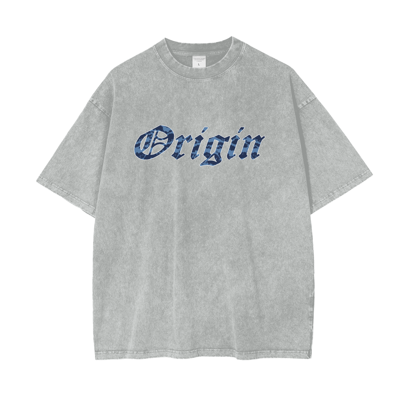 Origin Pure cotton Oversize Blu Tiger T