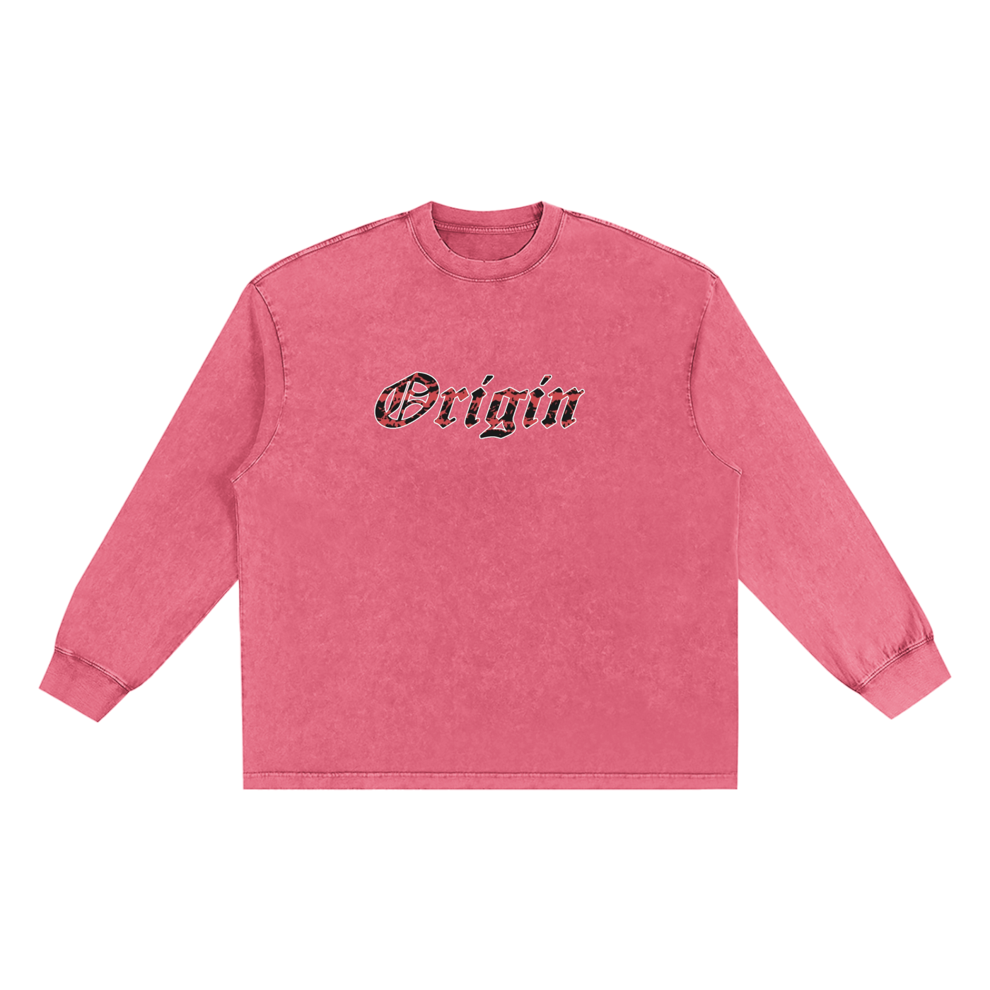 Snow Washed Oversize Long Sleeve T-shirt