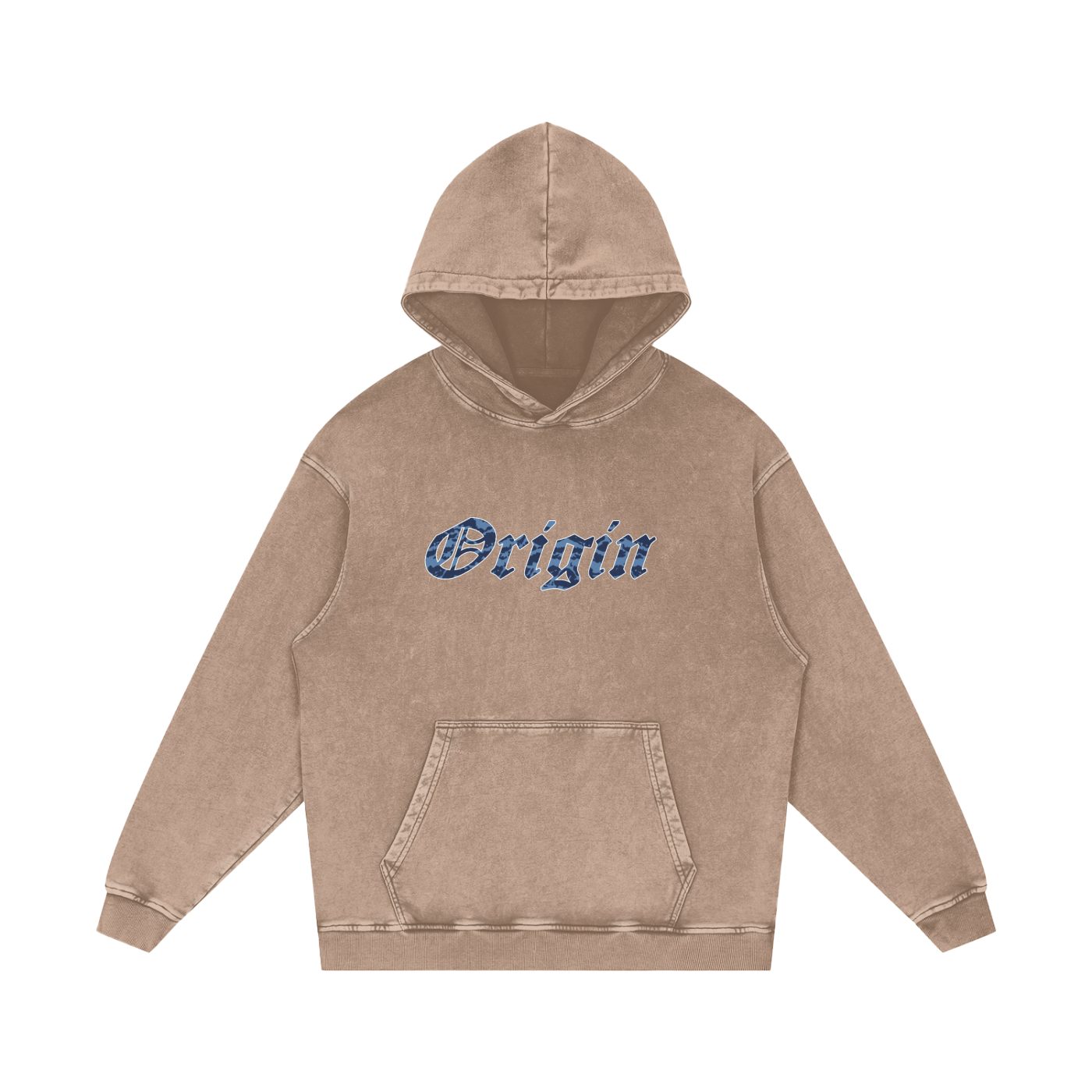 Origin Æsthetics Pure Cotton Blue Camo Hoodie