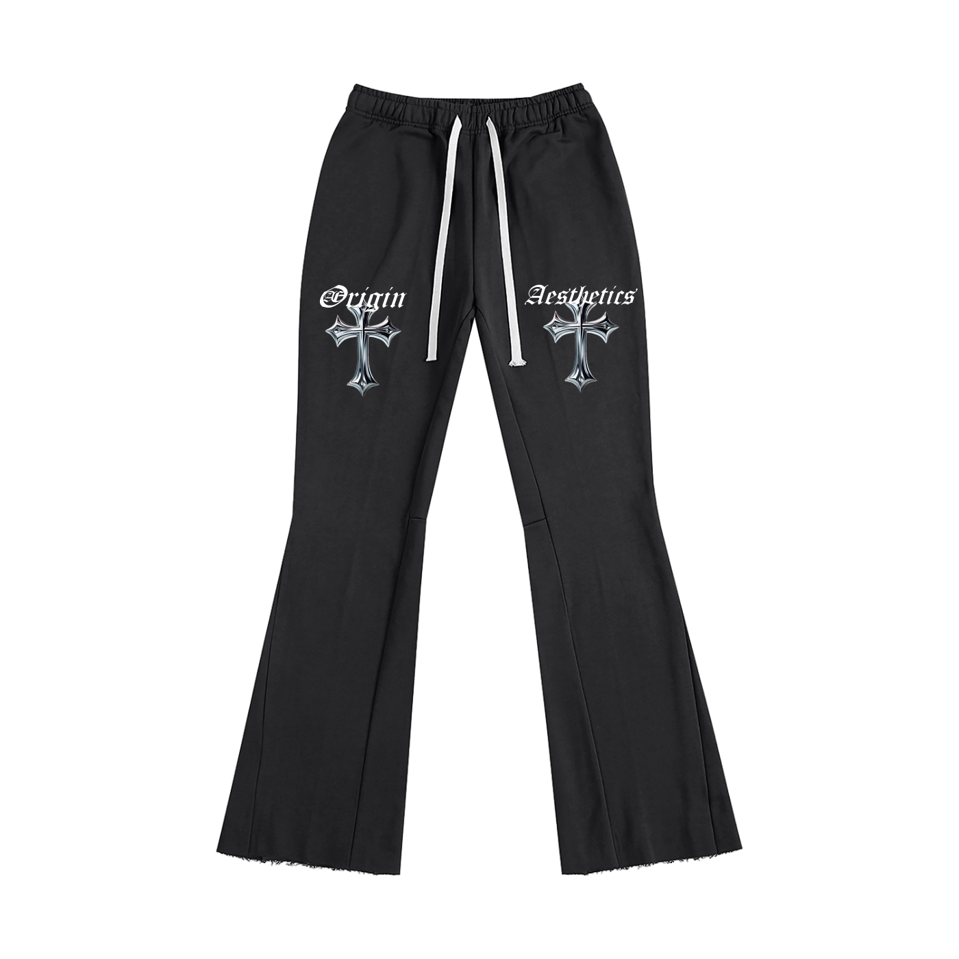 Origin Aesthetics Pure Cotton Flared Sweatpants - Chrome