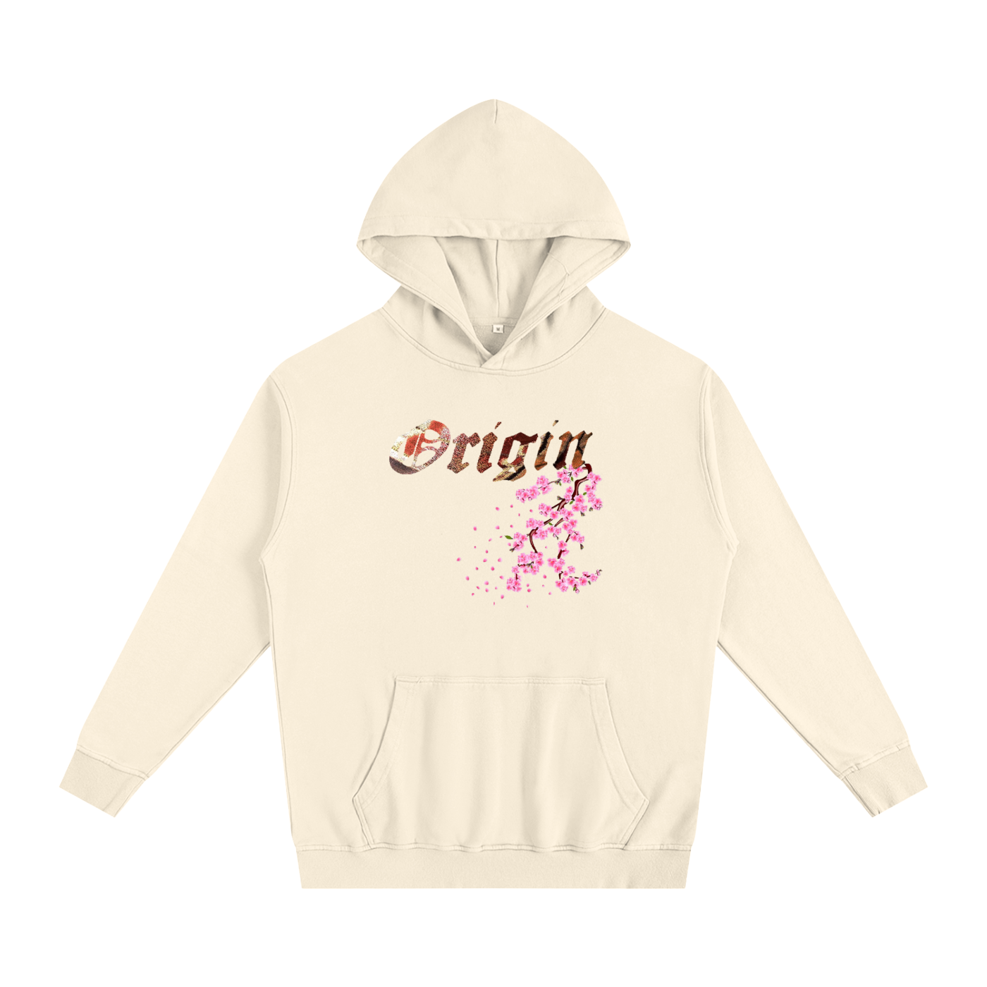 Oversized pure cotton Hoodie Cherry Blossom