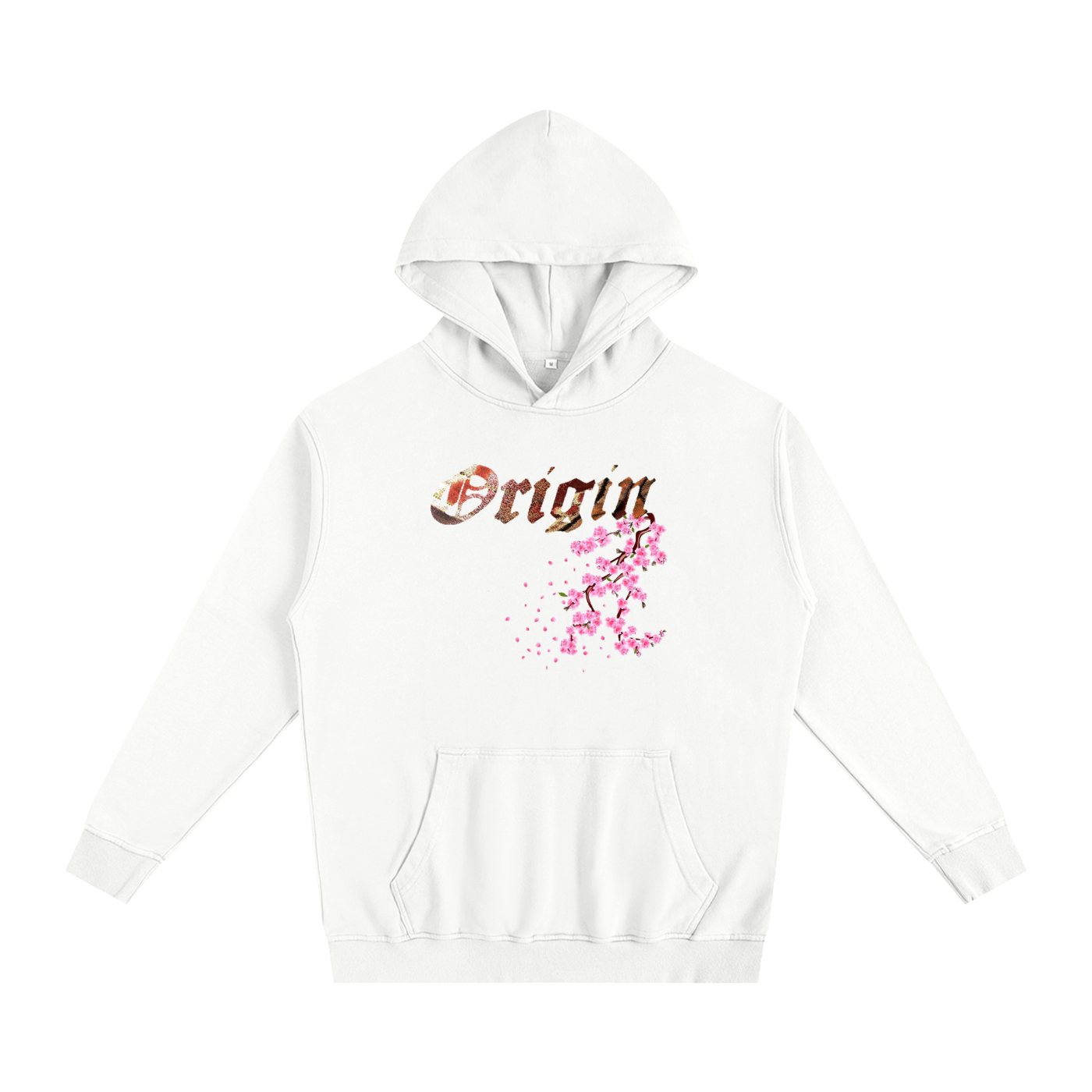 Oversized pure cotton Hoodie Cherry Blossom