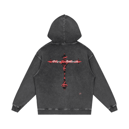 Origin Æsthetics Pure Cotton Red Camo Hoodie