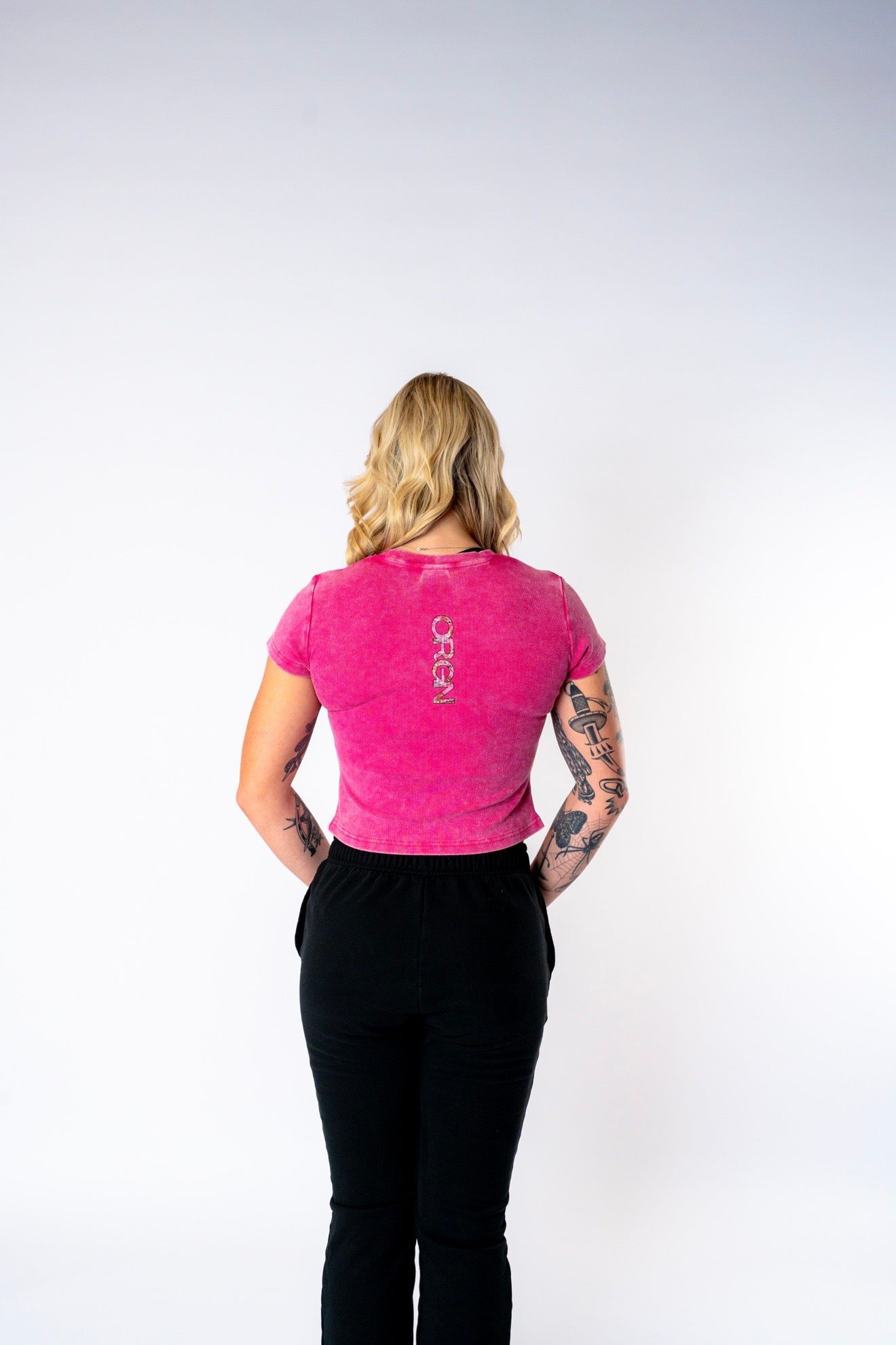 Women’s Origin BodyCon Cotton T - pink camo