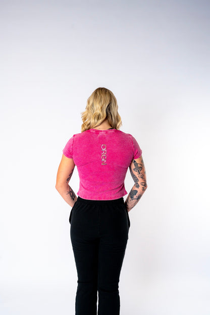 Women’s Origin BodyCon Cotton T - pink camo
