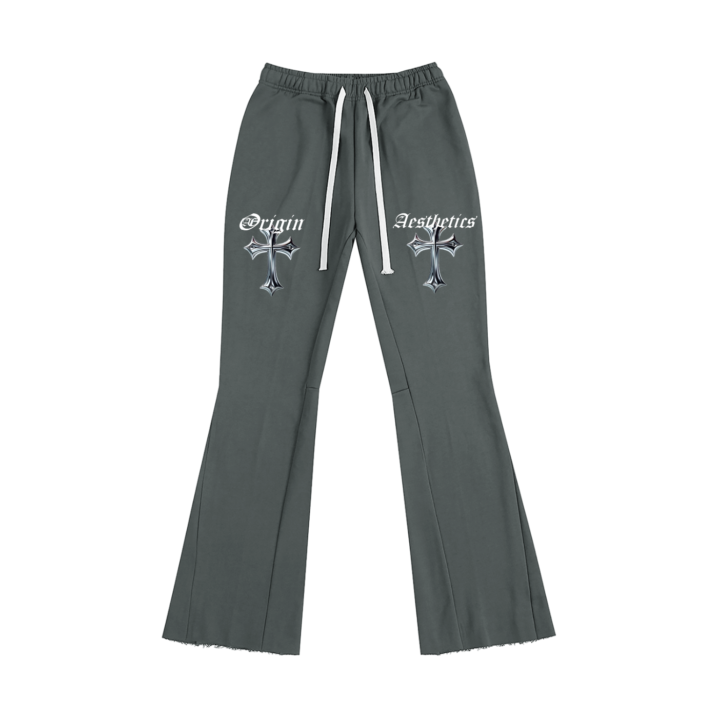 Origin Aesthetics Pure Cotton Flared Sweatpants - Chrome