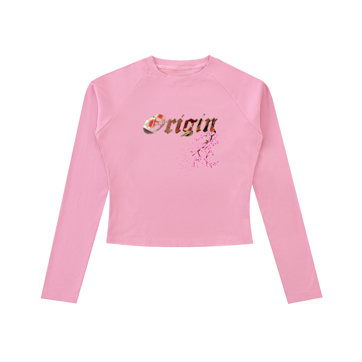 Origin Æsthetics Raglan Long Sleeve T - Cherry Blossom