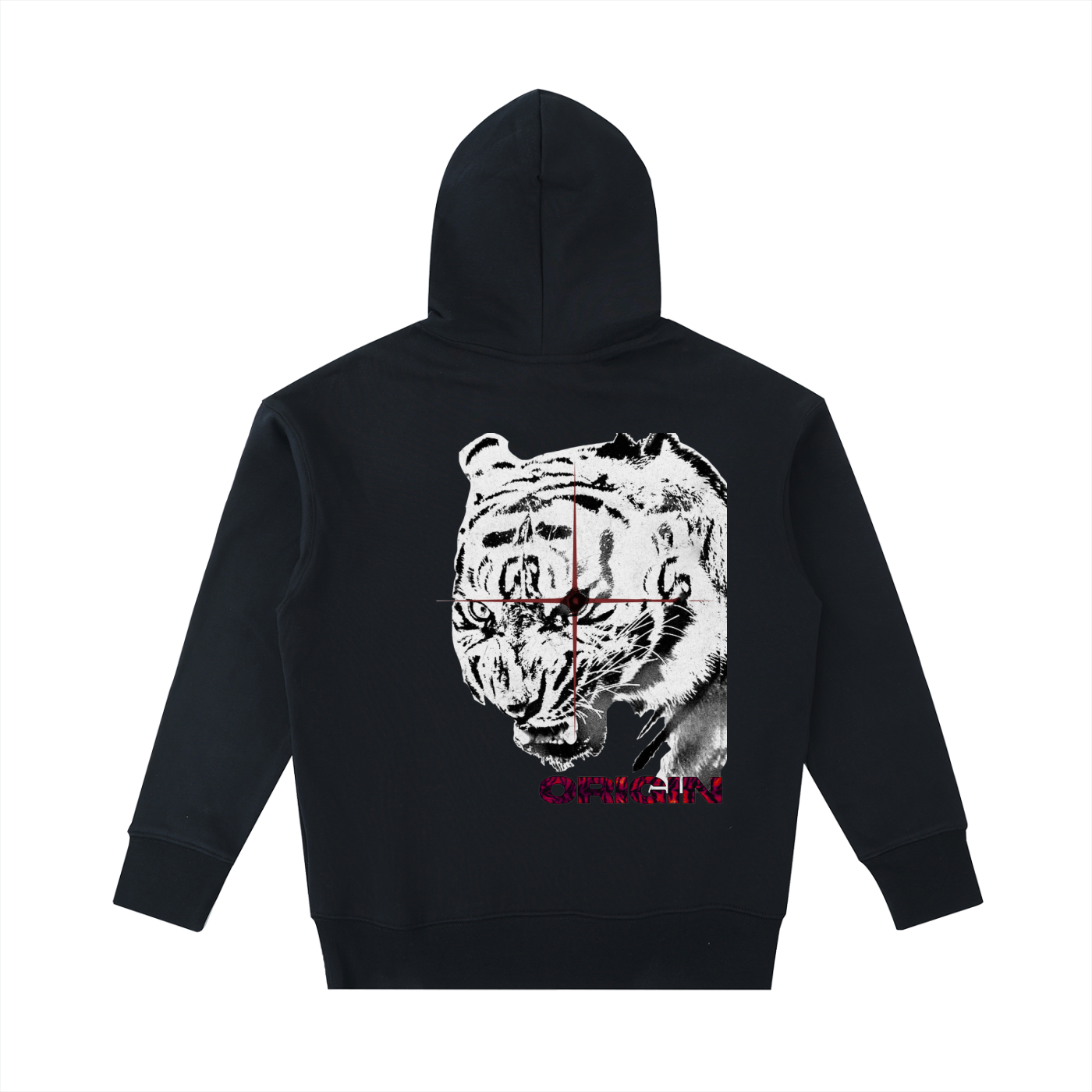 Origin Æsthetics Maroon Tiger Hoodie