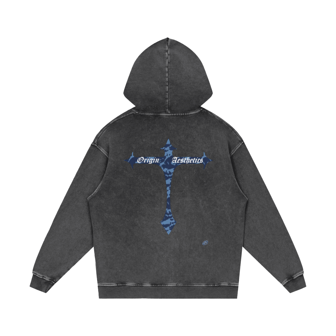 Origin Æsthetics Pure Cotton Blue Camo Hoodie