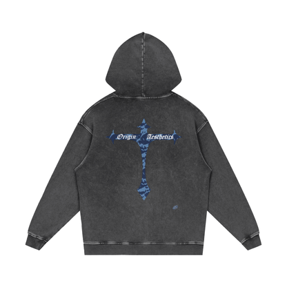 Origin Æsthetics Pure Cotton Blue Camo Hoodie