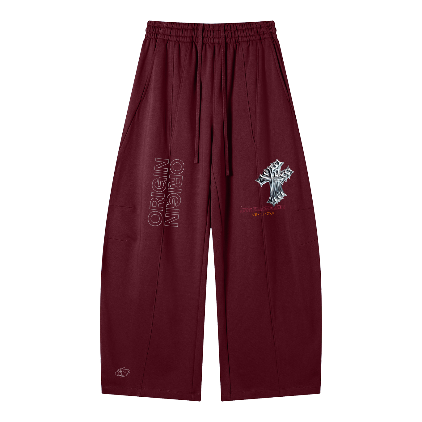 Origin Æsthetics Red Wine Panel Sweatpants
