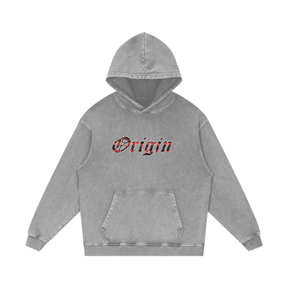 Origin Æsthetics Pure Cotton Red Camo Hoodie