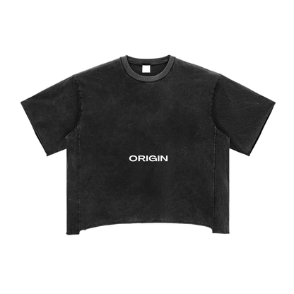 Origin Æsthetics 100% cotton Raw Edge Boxy T | aestheticsociety