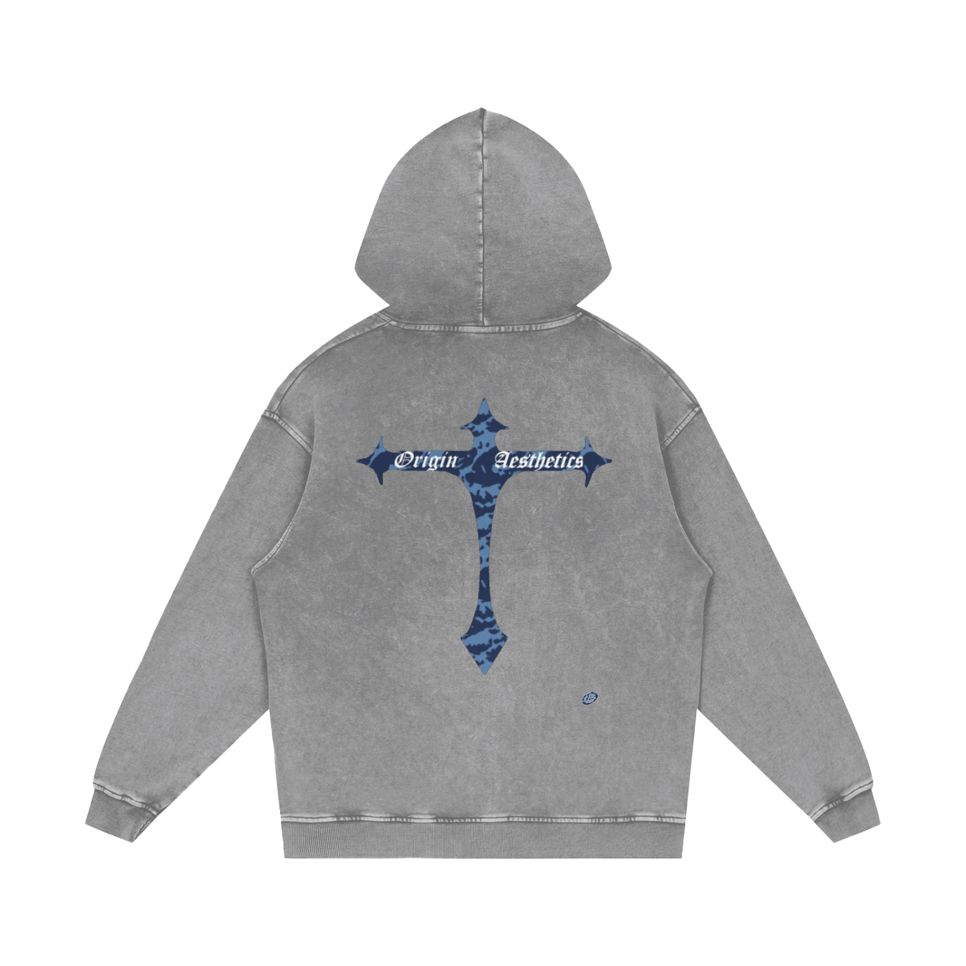Origin Æsthetics Pure Cotton Blue Camo Hoodie