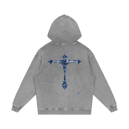 Origin Æsthetics Pure Cotton Blue Camo Hoodie