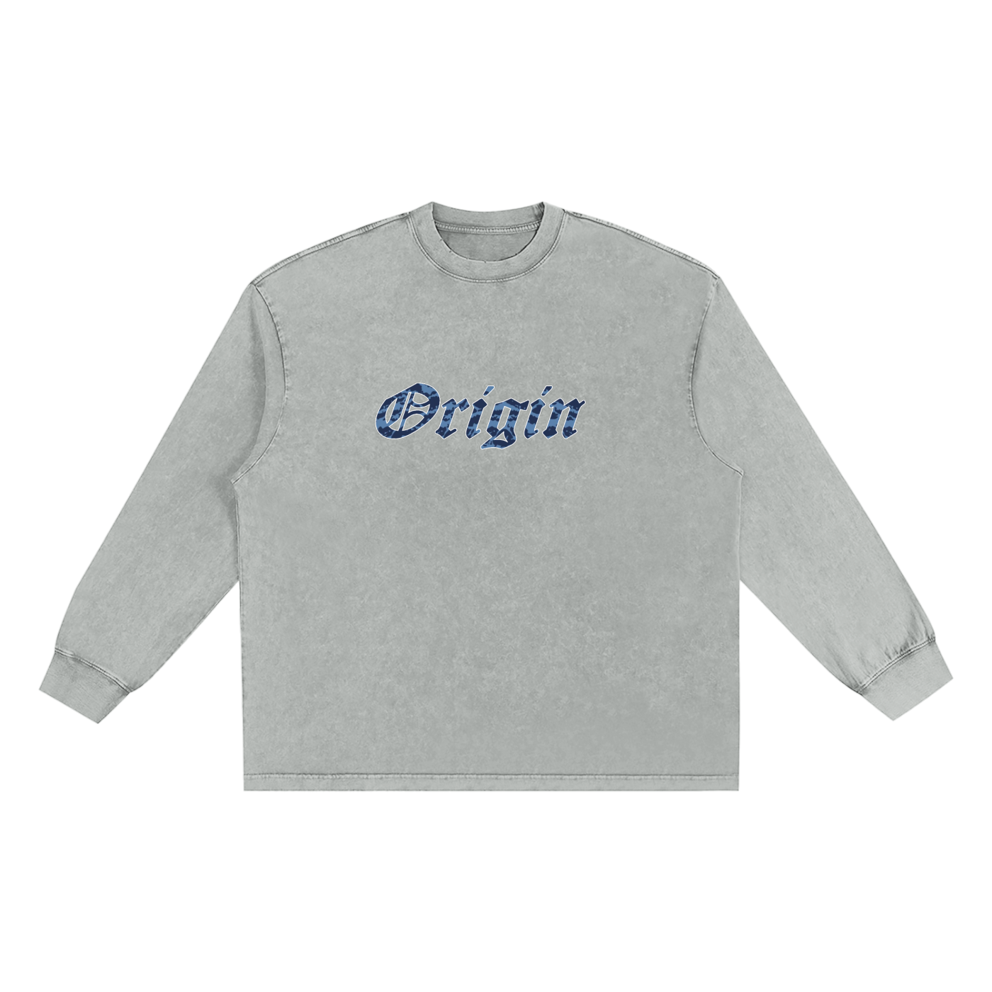 Snow Washed Oversize Long Sleeve T-shirt