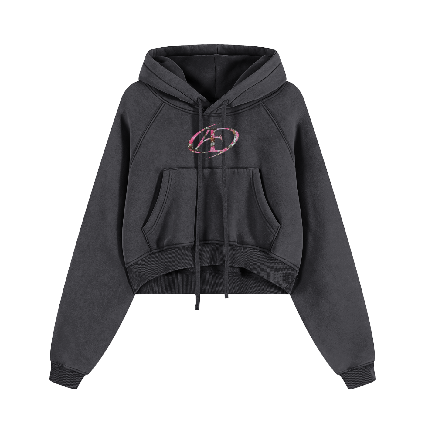 Origin Aesthetics Womens Cropped Hoodie | Pink Camo