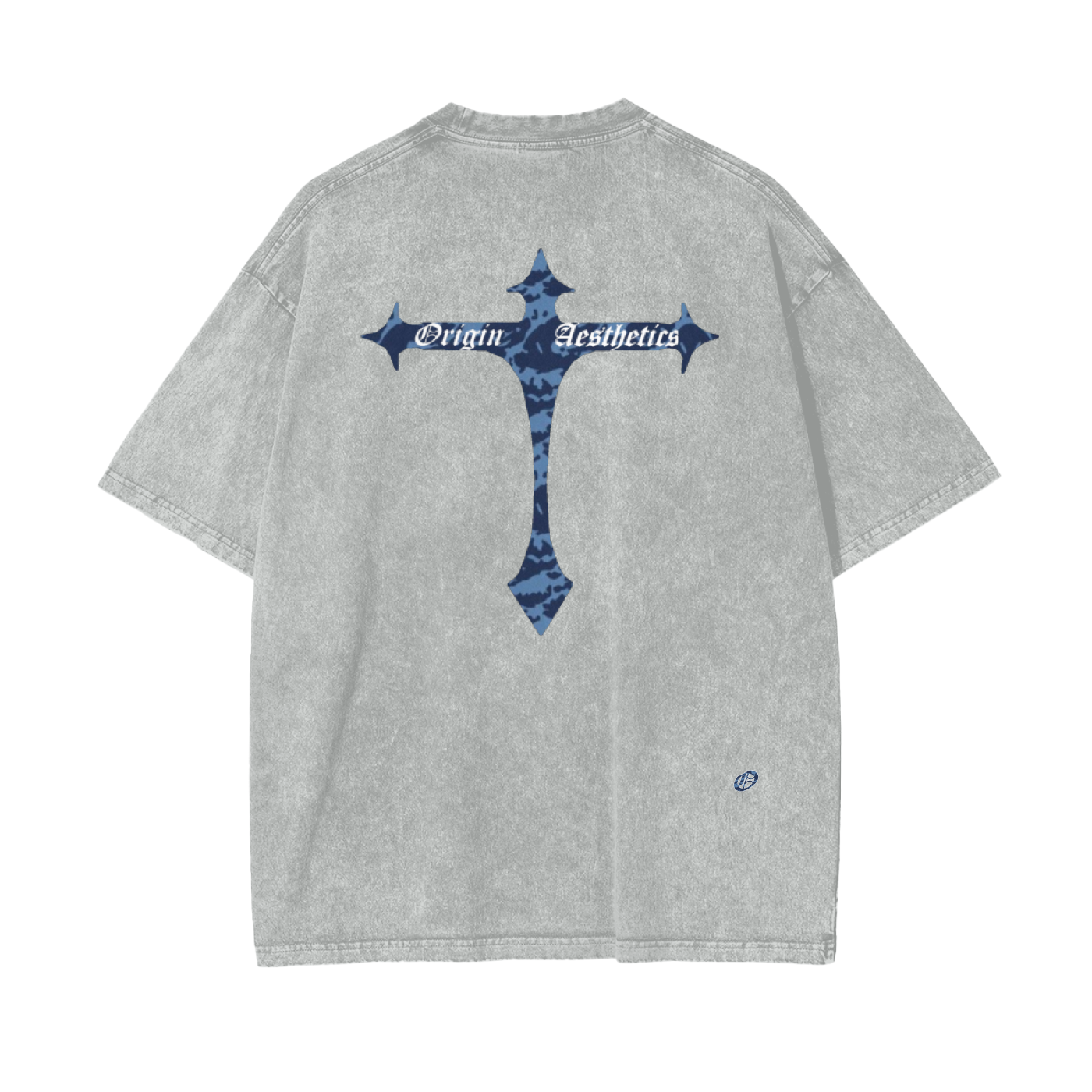 Origin Pure cotton Oversize Blu Tiger T