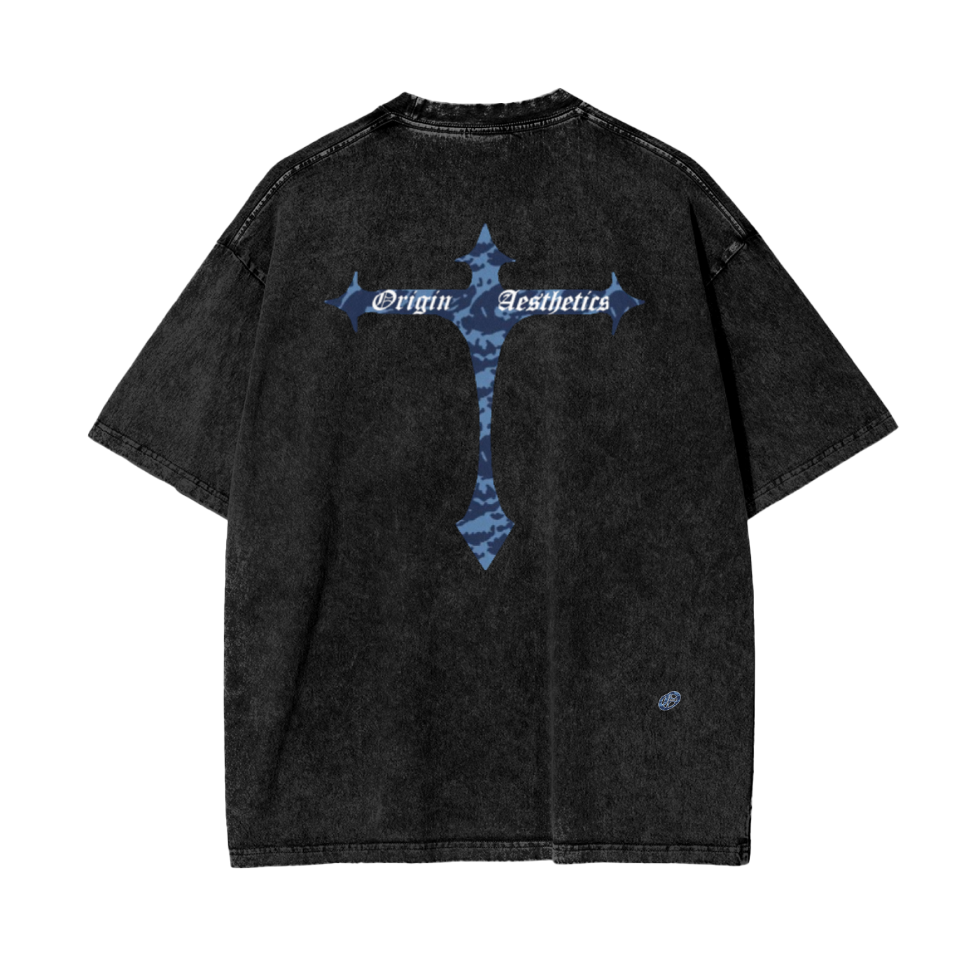 Origin Pure cotton Oversize Blu Tiger T