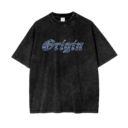 Origin Pure cotton Oversize Blu Tiger T