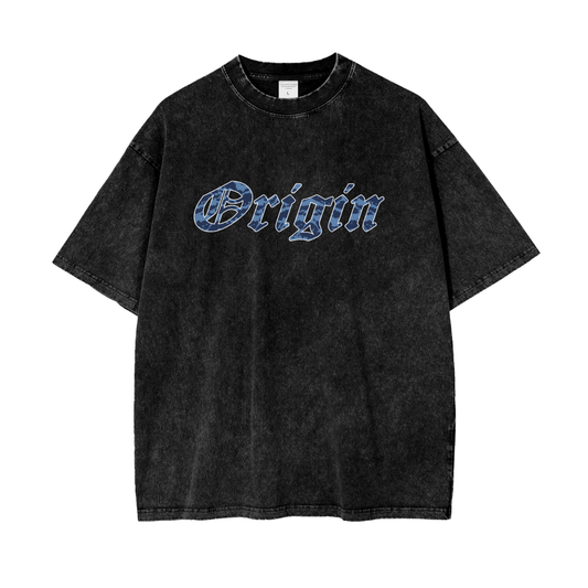 Origin Pure cotton Oversize Blu Tiger T