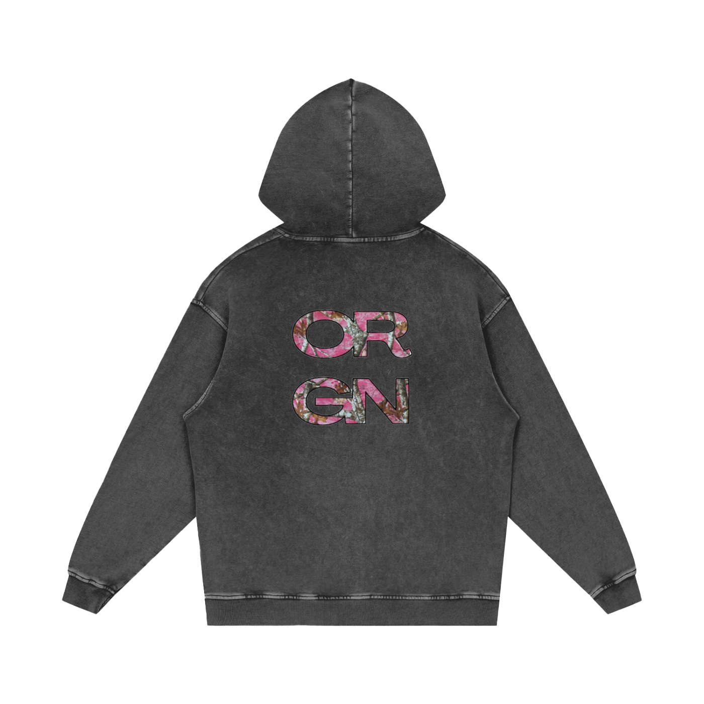 Origin Æsthetics Pure Cotton Hoodie - Pink Camo