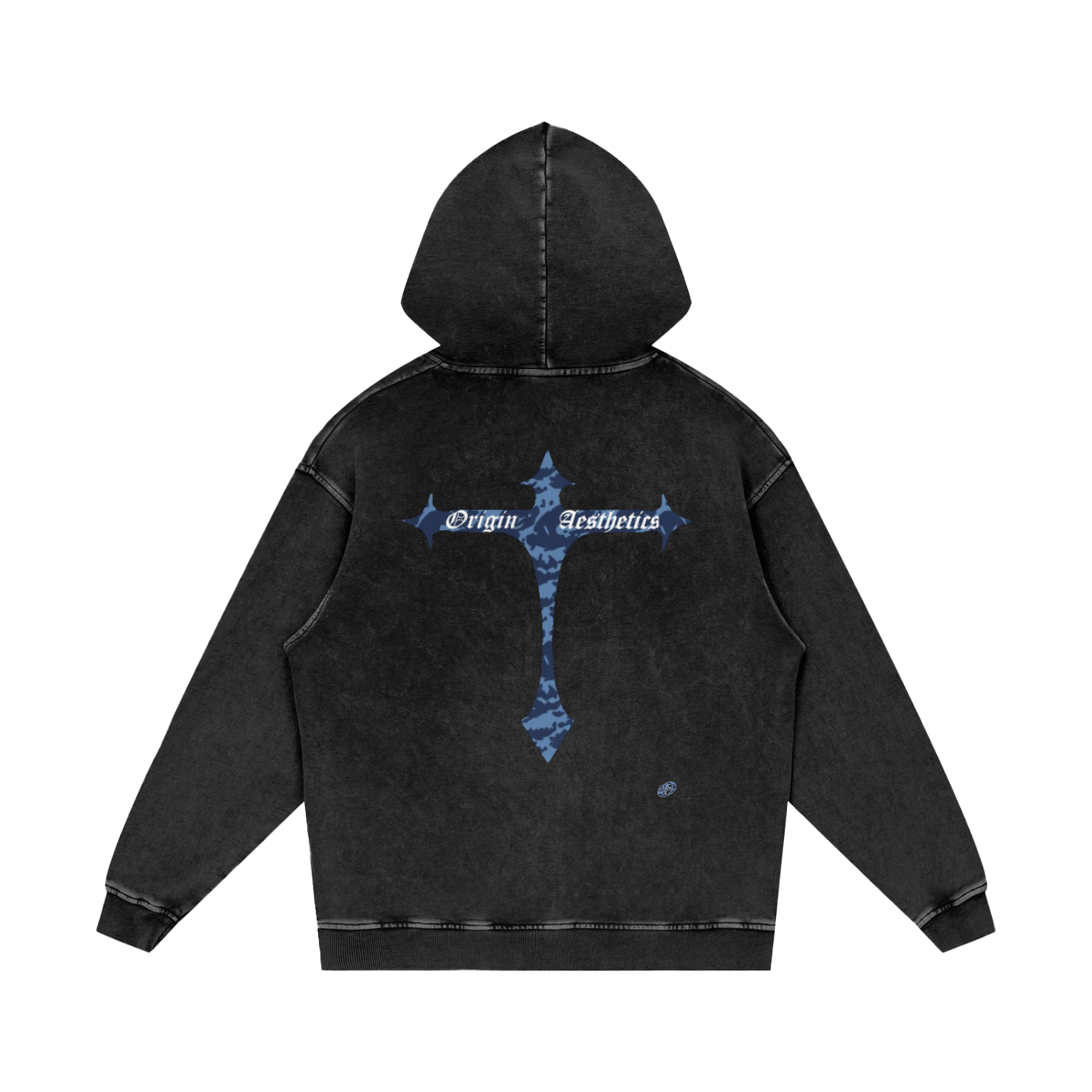 Origin Æsthetics Pure Cotton Blue Camo Hoodie