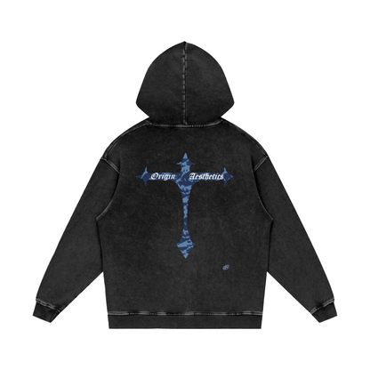 Origin Æsthetics Pure Cotton Blue Camo Hoodie