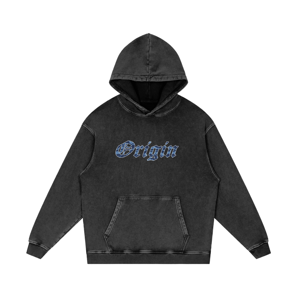 Origin Æsthetics Pure Cotton Blue Camo Hoodie