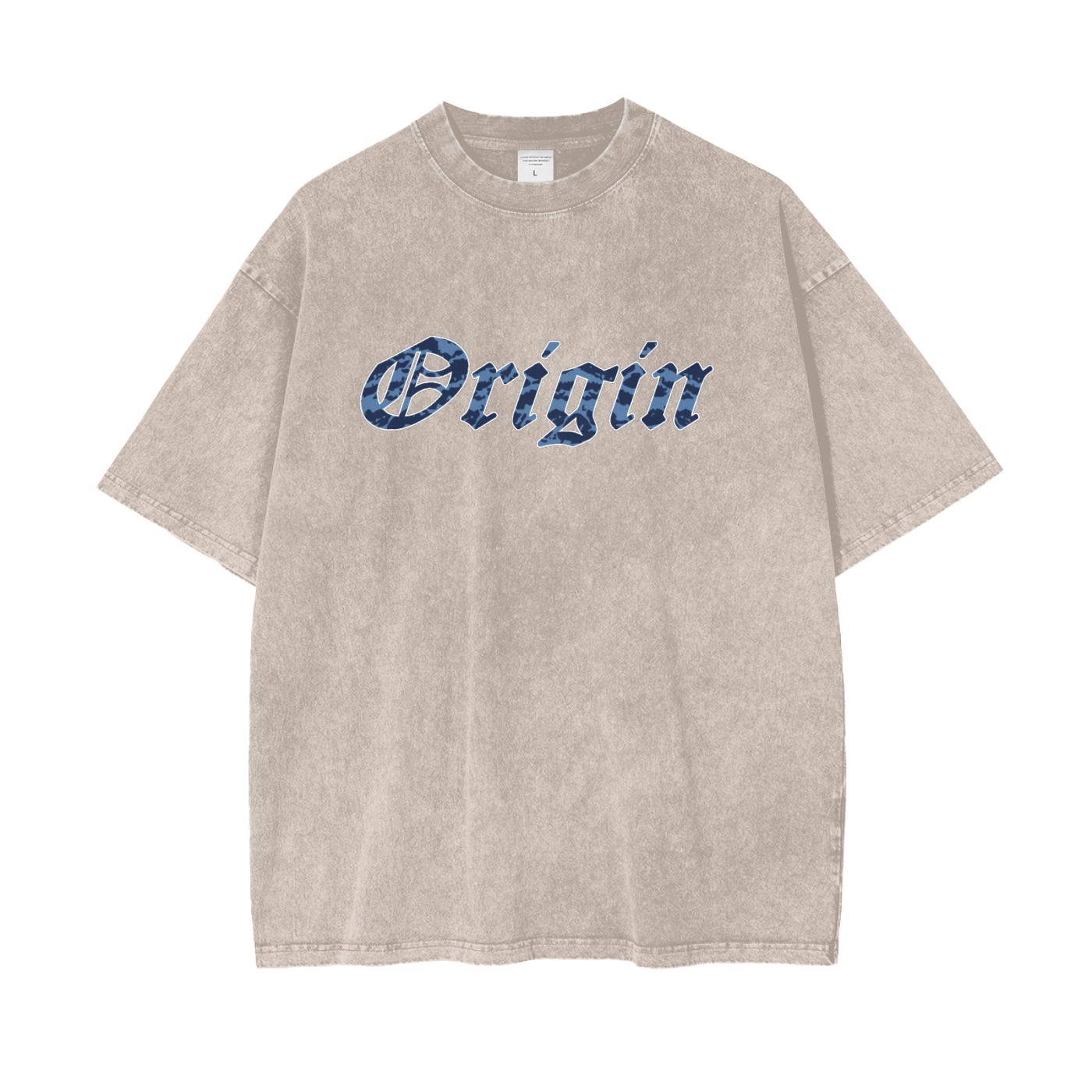 Origin Pure cotton Oversize Blu Tiger T