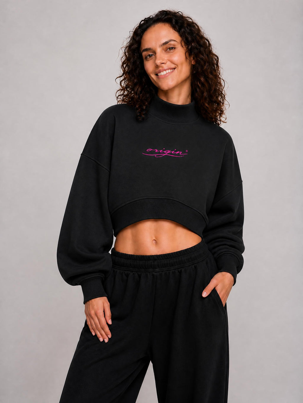 Origin Women's Mock Neck Sweatshirt