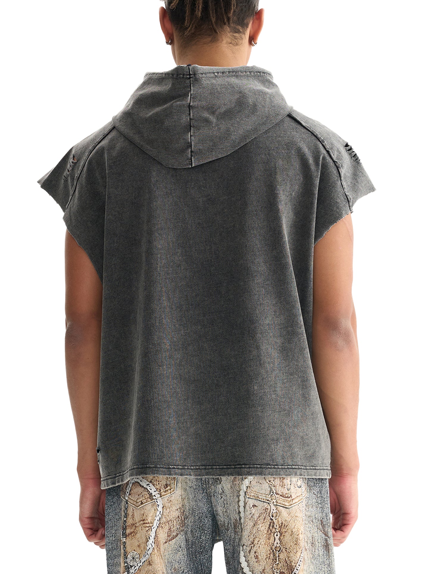 Origin Æsthetics Pure Cotton cut off hood- fleur de li